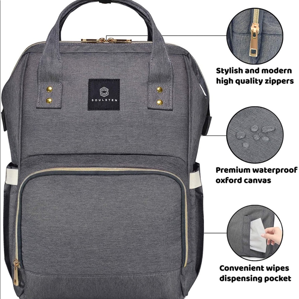 Soulsten Diaper Bag Backpack.